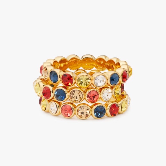 kate spade Jewelry - Kate Spade On The Dot Stacking Ring Set